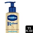thumbnail image 3 of Vaseline Radiant X Even Tone for Dark Spots, Nourishing Body Lotion With 1% Niacinamide, Coconut Oil & Vitamin C, 11 fl oz, 3 of 10