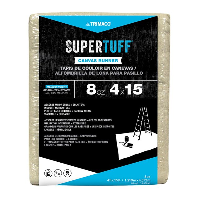 Tela de lona Trimaco SuperTuff 121 x 457 cm 227 g
