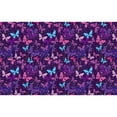 thumbnail image 7 of Naloa Bright Purple Butterflies Canvas Backpack for Men Women Rucksack Casual Travel Daypack College Tote Satchel Bookbag for Teens-Small, 7 of 7