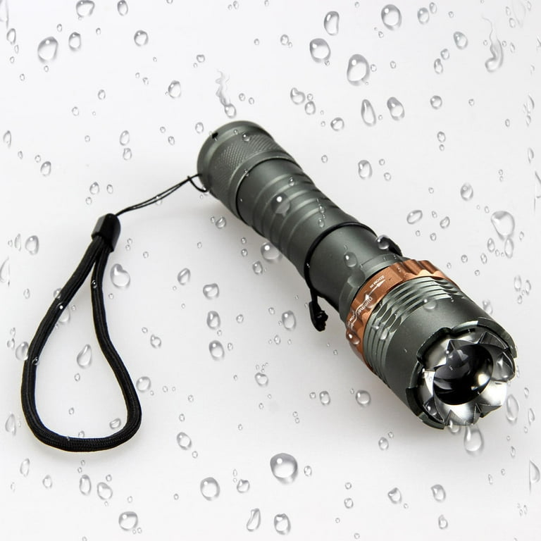 2000lm 3-mode waterproof led rechargeable flashlight 2000 Lumens LED Rechargeable Flashlight ,3 Modes,Zoomable,Waterproof ,with  Car charger and Battery,Handheld Flashlight for Camping Hiking Biking