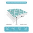 thumbnail image 5 of Quilts King Size, Quatrefoil Moroccan Pattern Soft Comforter Bedding Set for Bed, Geometric Aqua Morocco Lightweight Quilted Bedspread with Pillow Cover(2 Pieces) for All Season, 96x106 Inch, 5 of 6