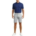 thumbnail image 2 of INSPIRE CHIC Mens Dress Shorts Flat Front Lightweight Summer Business Formal Shorts with Pocket 30 Silver Gray, 2 of 5