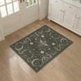 thumbnail image 3 of ODIKA 3'x5' Washable Accent Rug Gothic Mystical With Celestial Vintage Astrology Motifs Snake Flowing Dynamic for Bedside, Nursery Room, Pet Friendly & Non-Shedding, 3 of 7