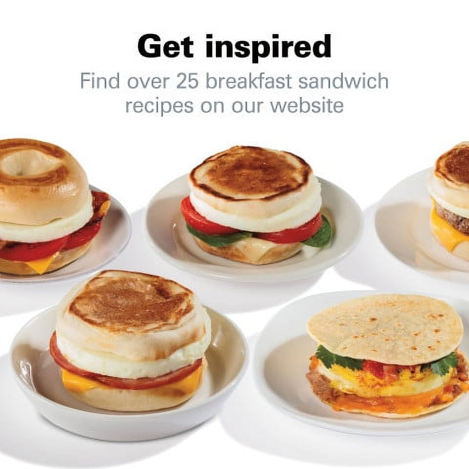 Hamilton Beach Quick & Easy Breakfast Sandwich Maker Black