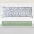 thumbnail image 5 of Mocassi 2 Floral Pint Pillowcases Set - 1500 Thread Microfiber 2-Piece Hidden Zipper Closure Pillow Covers, Soft and Smooth - Body Pillowcase, Paisley Indigo, 5 of 5