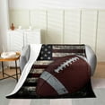 thumbnail image 2 of American Flag Blanket, Boys Football Throw Blanket Throw 50x60 Soccer Sports Games Fleece Blanket United States Federations Stars Stripes Bed Blanket for Kids Teens Adult Bedroom Decor, 2 of 6