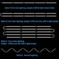 thumbnail image 3 of Yi Lighting LED 6pcs 20" Under Cabinet LED Strip Lighting kits with Remote Control for Kitchen, Desk, Monitor Back, Shelf, 3 of 7