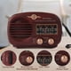 thumbnail image 4 of Retro Bluetooth Radio, Portable Radio AM FM Dark Brown, 4 of 5