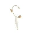 thumbnail image 1 of Jumpingount Clip de oreja para mujer, flor, insecto, reemplazo electrochapado, diamantes de imitación decorativos exquisitos, pendientes de boda Type1 NO1, 1 of 6