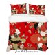 thumbnail image 2 of 3D Abstracto Rojo Floral Funda de edredón Juego de ropa de cama Fundas de almohada 55, 2 of 2