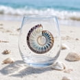 thumbnail image 3 of 2D Stemless Wine Glasses, Ocean Series Stemless Drinkware Tumbler, Beach Themed Decor Bar Glass Cup, Coastal Housewarming Gift for Ocean Lovers, 3 of 7