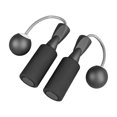 thumbnail image 2 of Cuerda de saltar con peso y asas antideslizantes para gimnasios interiores y exteriores. Bola negra de 30 mm, 2 of 8