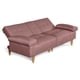 thumbnail image 4 of Sofá Cama de Lino Makora Palo de Rosa Modelo Hendrix Con Portavasos, 4 of 8