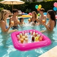 thumbnail image 6 of Dvumao Summer Swimming Pool Buoyancy Ice Bar, Thickened PVC Inflatable Cup Holder, Pool Party Drink Float, 6 of 6