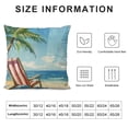 thumbnail image 5 of Fenyluxe  Summer Decor Pillow Covers Hello Sunshine Beach Vibes Throw Pillow Case Holiday Beach Decorative Cushion Case for Outdoor Activity Sofa Home Farmhouse Couch Office 20x20in, 5 of 5