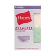 thumbnail image 3 of Hanes Girls’ Tween Underwear Seamless Hipster Pack, Assorted, 4-Pack, 3 of 6