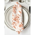 thumbnail image 2 of Burnt Orange Botanical Cloth Napkins Washable Set of 1, Vintage Nature Flower Reusable Dinner Table Napkins Cloth Bulk for Weddings Kitchen Restaurants Hotel Events Parties 20 x 20 Inch, 2 of 9