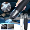 thumbnail image 1 of Aspiradora de coche portátil de 120W - 12000Pa potente succión, inalámbrica y portátil para automóvil y hogar, material ABS, incluye 2 accesorios, 1 of 2