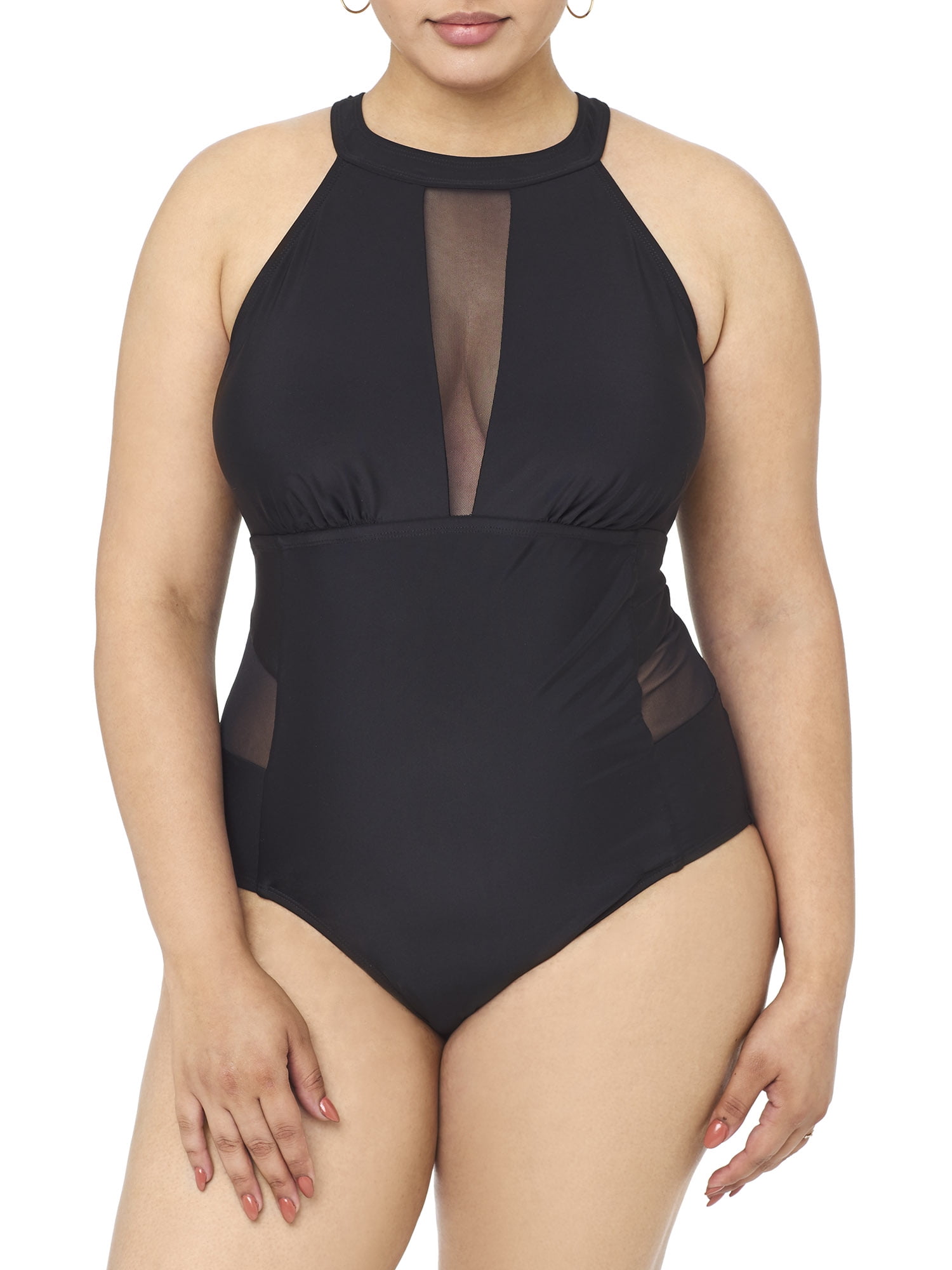 walmart high neck swimsuit