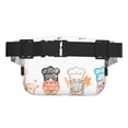 thumbnail image 3 of Fotbe Little Chef Gnome Cangurera Cuadrada con Estampado de Doble Capa, Bolsa de Cintura Ajustable Mini para Hombres y Mujeres, 3 of 9