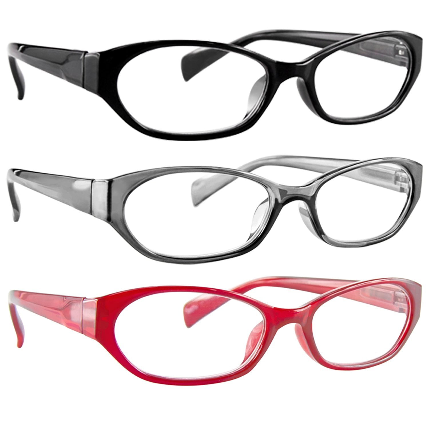 Reading Glasses for Women and Men Best Designer Value 4 Pack of