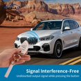 thumbnail image 3 of HAHDAXIA pour BMW Key Fob Cover Soft TPU Full Protection Smart Key Case Shell White with Leather Keychain Lanyard Fit for BMW X1 X2 X3 X5 X6 2 5 6 7 Series 3 4 Buttons Smart Key Fob Case (P-BM, 3 of 6