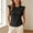 Black, variant on Womens Ruffle Short Sleeve Shirts Slim Fit High Neck Knit Ribbed Tops Casual Trendy T Shirts Blouses(Black,XXL)