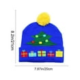 thumbnail image 3 of QIPOPIQ Bonnets Thème de Noël Joyeuses Fêtes Hiver Pompons de Noël, 3 of 6