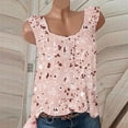 thumbnail image 2 of Clearance LYXSSBYX Summer Tank Tops for Women Women Casual Sleeveless Crewneck Print Blouse Pullover Tank Tops Shirt, 2 of 6