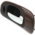 thumbnail image 2 of Right Front Interior Door Handle Compatible with 1998-2004 Chrysler Lhs Chrysler 300M Concorde Chrome Lever With Black Bezel With Lock Button 5102860AA Pro-am Special, 2 of 5
