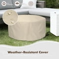 thumbnail image 4 of Evita 30" Round Outdoor Fire Pit Table 50,000 BTU Propane Fire Pit Table with with Golden LED Lights, 4 of 8