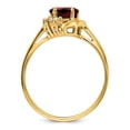thumbnail image 2 of 14k Garnet Diamond ring Y2233GA/AA, 2 of 7