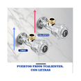 thumbnail image 4 of Juego De 2 Manerales De Acrílico Regadera Belug Plateado, Transparente, 4 of 5