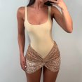 thumbnail image 4 of Traje de falda corta de verano ajustado para mujer Traje de playa con falda de mono ajustado sexy Hugtrwg Para estrenar, 4 of 6