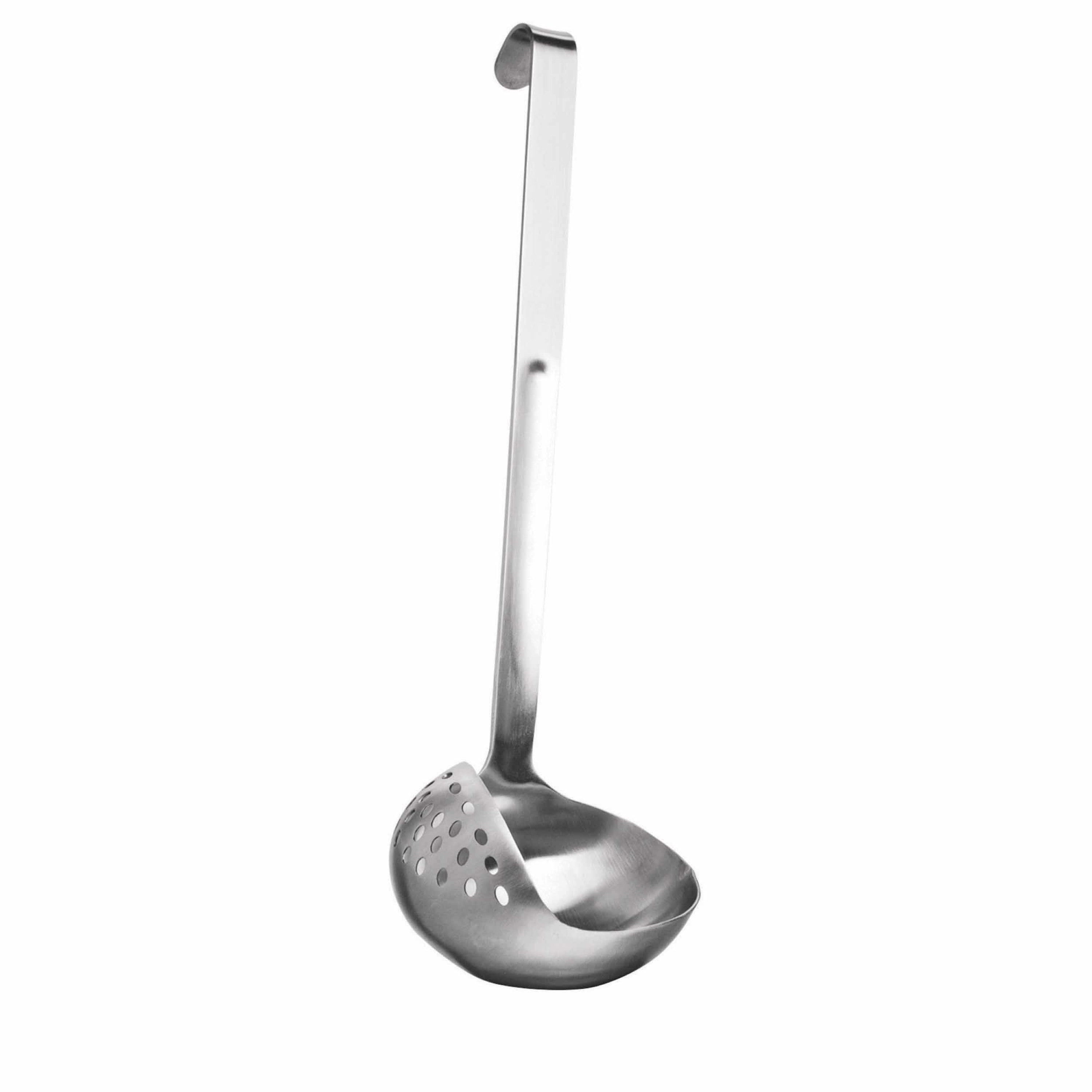 KitchenCraft Oval Handled Stainless Steel 33cm x 10cm Professional Large Ladle 