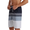 thumbnail image 7 of Brnmxoke Swim Trunks Men Long,Mens 9 Inch Quick Dry Printed Premium Swim Trunks Swimming Trunks Stretch No-Chafing Surf Shorts Trunks Swimsuit Plus Size Breathable Swimwear Bathing Suits, 7 of 7
