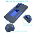 thumbnail image 6 of Xhy Samsung Galaxy A54 5G Case with Screen Protector and Magnetic Car Mount Kickstand Military Grade Full Body Double Layer Drop Rugged Durable for Galaxy A54 5G Phone - Dark Blue&Blue, 6 of 14