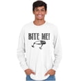 thumbnail image 5 of Bite Me Fish Bait Funny Fishing Humor Long Sleeve TShirt Men Women Brisco Brands X, 5 of 6