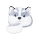 thumbnail image 3 of Bolsa De Peluche Suave De Lobo Gris Con Movimiento, 3 of 6
