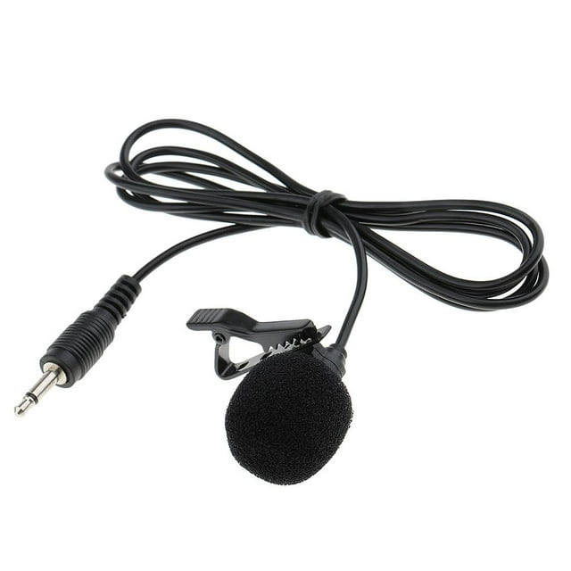 Micrófono de Sopa de Sopa Negro - 3.5 Mm / 3Pin / Ángulo de 3.5 mm Yuyangstore Micrófono con clip