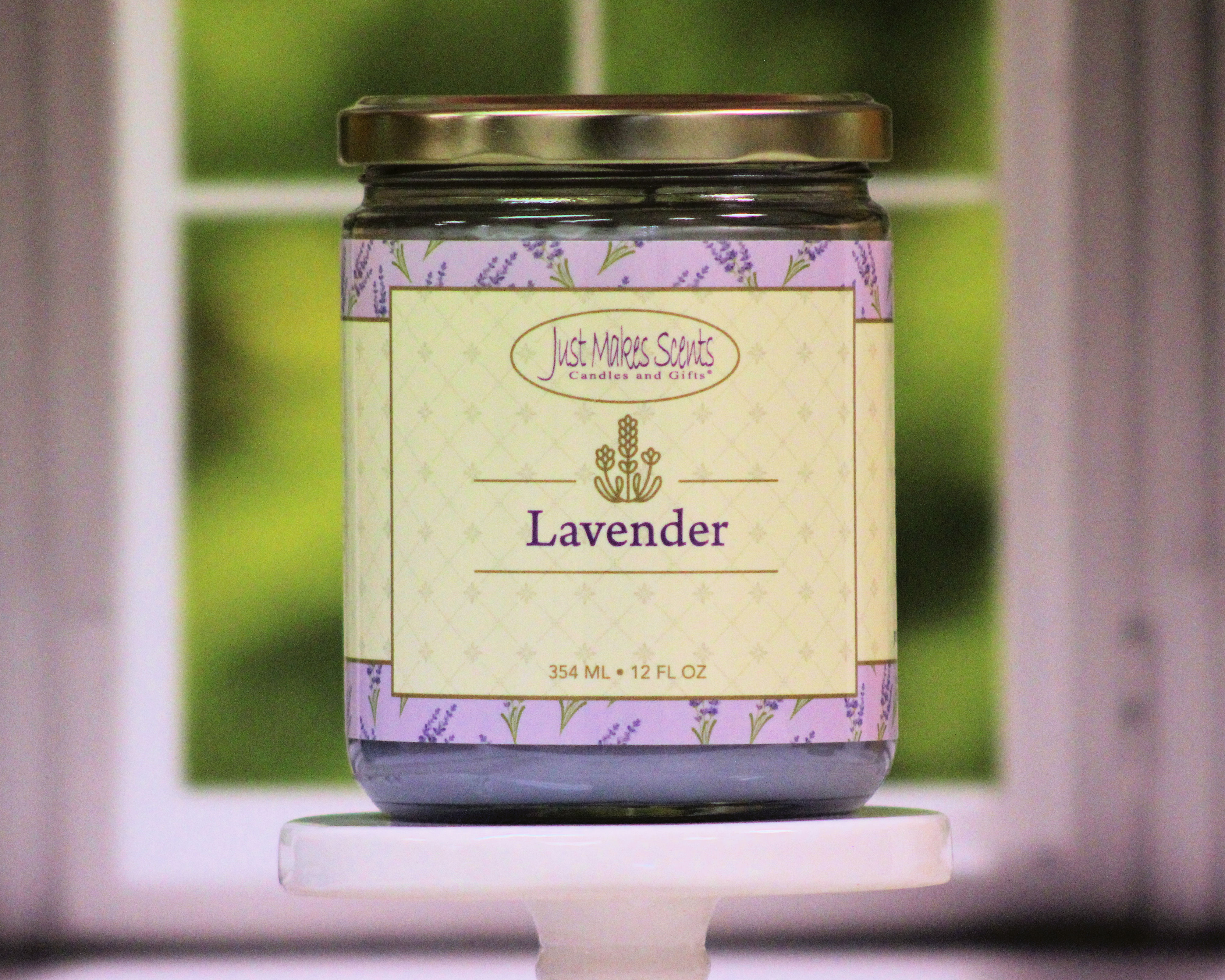 Lavender Salsa Jar Candle 12 oz -Just Makes Scents Candles & Gifts