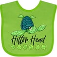 thumbnail image 3 of Inktastic Hilton Head Cute Smiling Sea Turtle Boys or Girls Baby Bib, 3 of 4