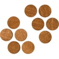 thumbnail image 5 of Wooden Refrigerator Magnets, Decorative Magnets, Office Magnets, Round Fridge Magnets. Brown Medium Size, 5 of 5