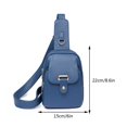 thumbnail image 3 of Bolso Bandolera Bolso Cruzado Sencillo Para Mujer, Riñonera, Bolsos De Mensajero A La Moda, Bolsillos En La Cintura Del Pecho Tmvgtek Para Estrenar, 3 of 3