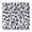Metallic, variant on Metallic Glitter Leopard Pattern Tablecloth - Chic Abstract Design Washable Square Cover (34x34 Inch)