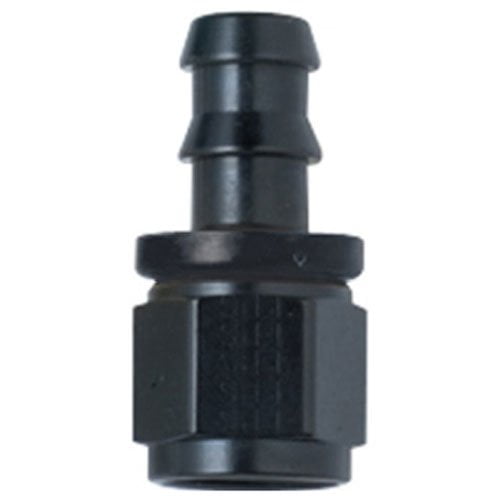 Fragola Performance Systems 200116-Bl Hose Fitting #16 Straight Push Lock Black