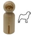 thumbnail image 1 of Pug Dog Outline Rubber Stamp for Scrapbooking Crafting Stamping - Small 3/4 Inch, 1 of 7