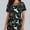 A61 Green, variant on Halloween Bat Moon Print Women's Scrub Tops Criss-Cross V-Neck Nursing Shirts with Pockets Short Sleeve Medical Uniform Spooky Healthcare Workwear