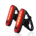 thumbnail image 1 of Paquete de 2 luces traseras para bicicleta de montaña, luces traseras recargables USB ultrabrillantes, Led alto rojo YUNYI BRAND  Deportes, 1 of 8