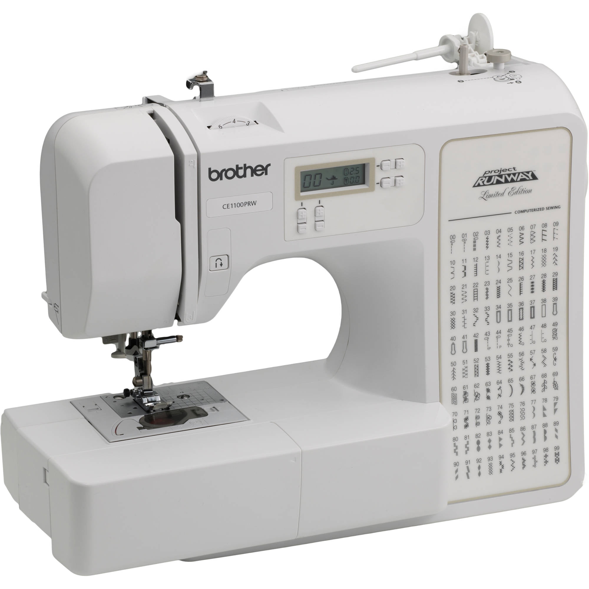 Computerized 100Stitch Project Runway Sewing Machine CE1100PRW Brother